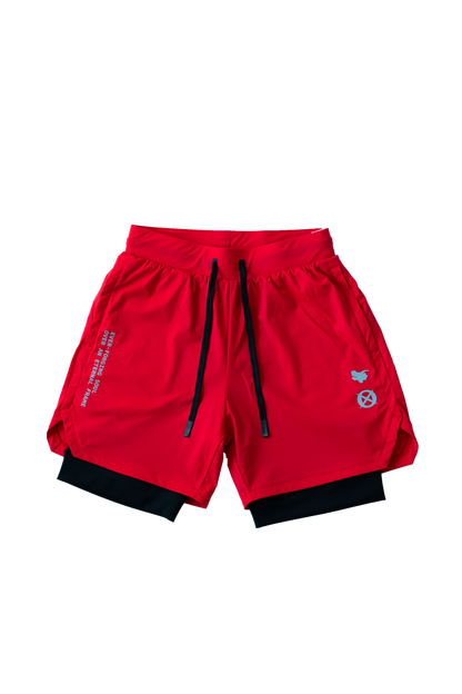 Long Gu Core Liner Shorts - Forge Red